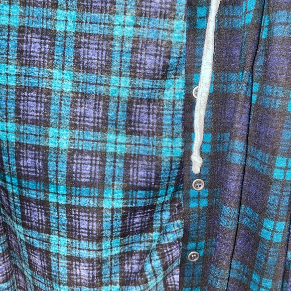 Plaid Hooded Cardigan - Picture 6 of 6